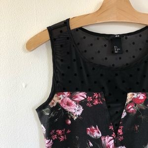 H&M Floral Bodycon Mini Dress